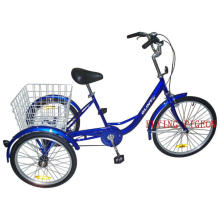 Pedal Assisted Tricycle Single Speed ​​Three Wheeler